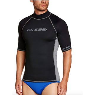 CRESSI RASH GUARD MAN เสื้อผ้าไลกร้า สำหรับผู้ชาย กีฬาทางน้ำ อุปกรณ์ว่ายน้ำ อุปกรณ์ดำน้ำ