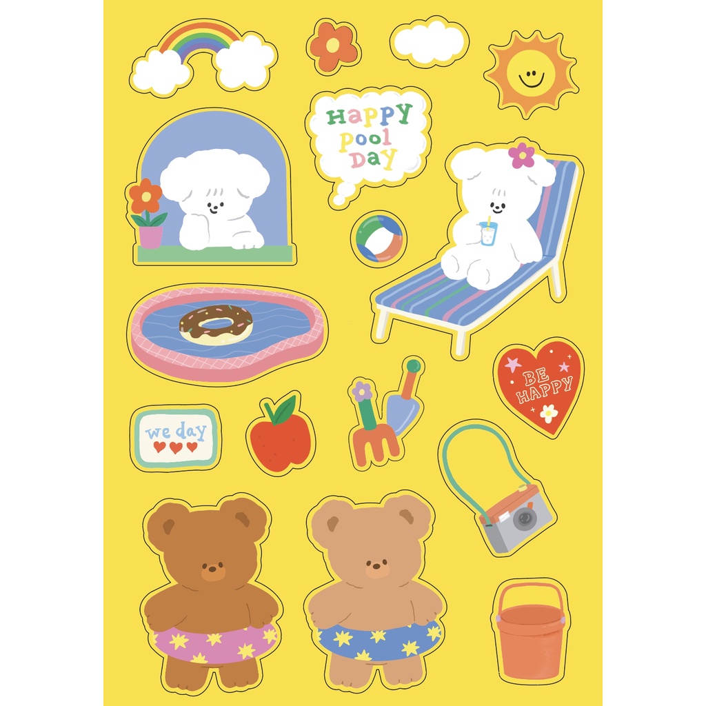 Live Out Loud x Stickwithme4EV Sticker สติกเกอร์ลายน่ารักจาก Stickwithme4EV