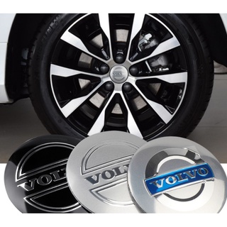 ราคาต่อ 4 ชิ้น วัดก่อนนะครับ 56 MM โลโก้ สติกเกอร์แปะ วอลโว่ แต่งดุมล้อ Volvo logo  Hub Cap Car Rim Wheel Center Badge E