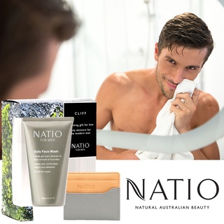 NATIO For Men Daily Face Wash Cliff Christmas Set ผลิตภัณฑ์ทำความสะอาดผิวหน้าผู้ชายสูตรพิเศษจากออสเตรเลีย