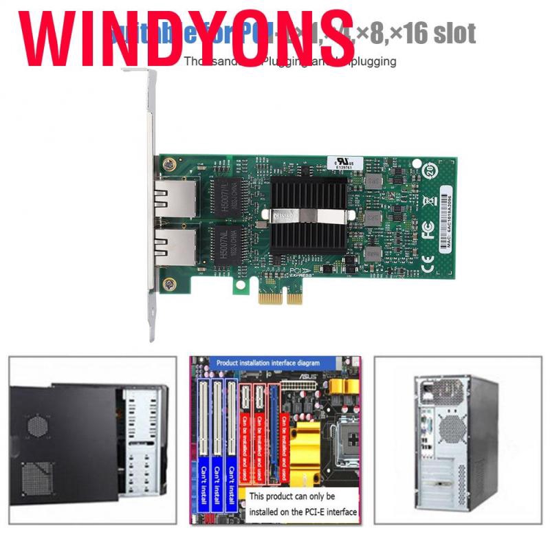Windyons Intel 82575 Eb Gb Pci E Dual Port Gigabit Lan Ethernet Network Card Shopee Thailand - install roblox diskless