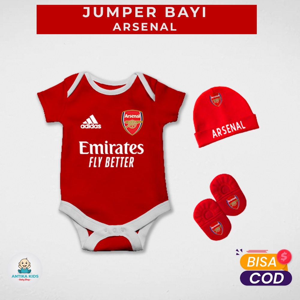 ชุดจัมเปอร์ เสื้อผ้า ลายตัวละคร Arsenal Ball สําหรับเด็กผู้ชาย และผู้หญิง อายุ 0-12 เดือน