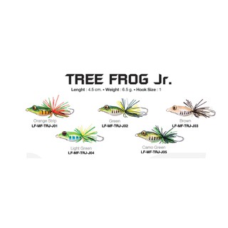 อุปกรณ์ตกปลา เหยื่อปลอม Mega Frox Tree Frog Jr. (LF)