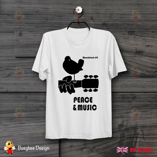 เสื้อยืดโอเวอร์ไซส์เสื้อยืด ลาย Music Peace Woodfestival 1969 อเนกประสงค์ DIY 2022S-4XL