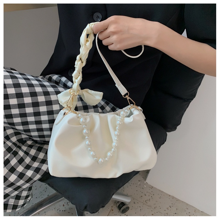 แฟชั่นกระเป๋าสะพายผู้หญิงที่เรียบง่ายสบายๆใต้วงแขนกระเป๋าสลิงกระเป๋าผู้หญิงถุงเกี๊ยว (005191)