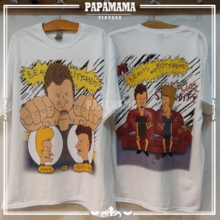 [ Beavis And Butthead ] | MTV  tag GILDAN  แท้ เสื้อการ์ตูน DTG ดิจิตอลปรินท์ papamama vintage shirt