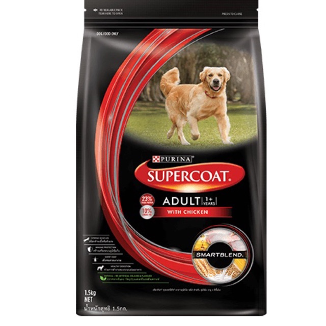 🐕ออเดอร์ละ 1 กระสอบ นะคะ ‼️Supercoat ซุปเปอร์โค้ท สุนัขโต รส เนื้อวัว  ขนาด10กิโลกรัม🐕🐕