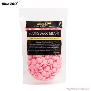 กลิ่นกุหลาบ เม็ดแว๊กซ์กำจัดขน Blue Zoo 100g. ของแท้ 100% ฟรีไม้พาย Hard wax Bean บราซิลเลียนแว๊กซ์ ทำเองง่ายๆที่บ้าน ...