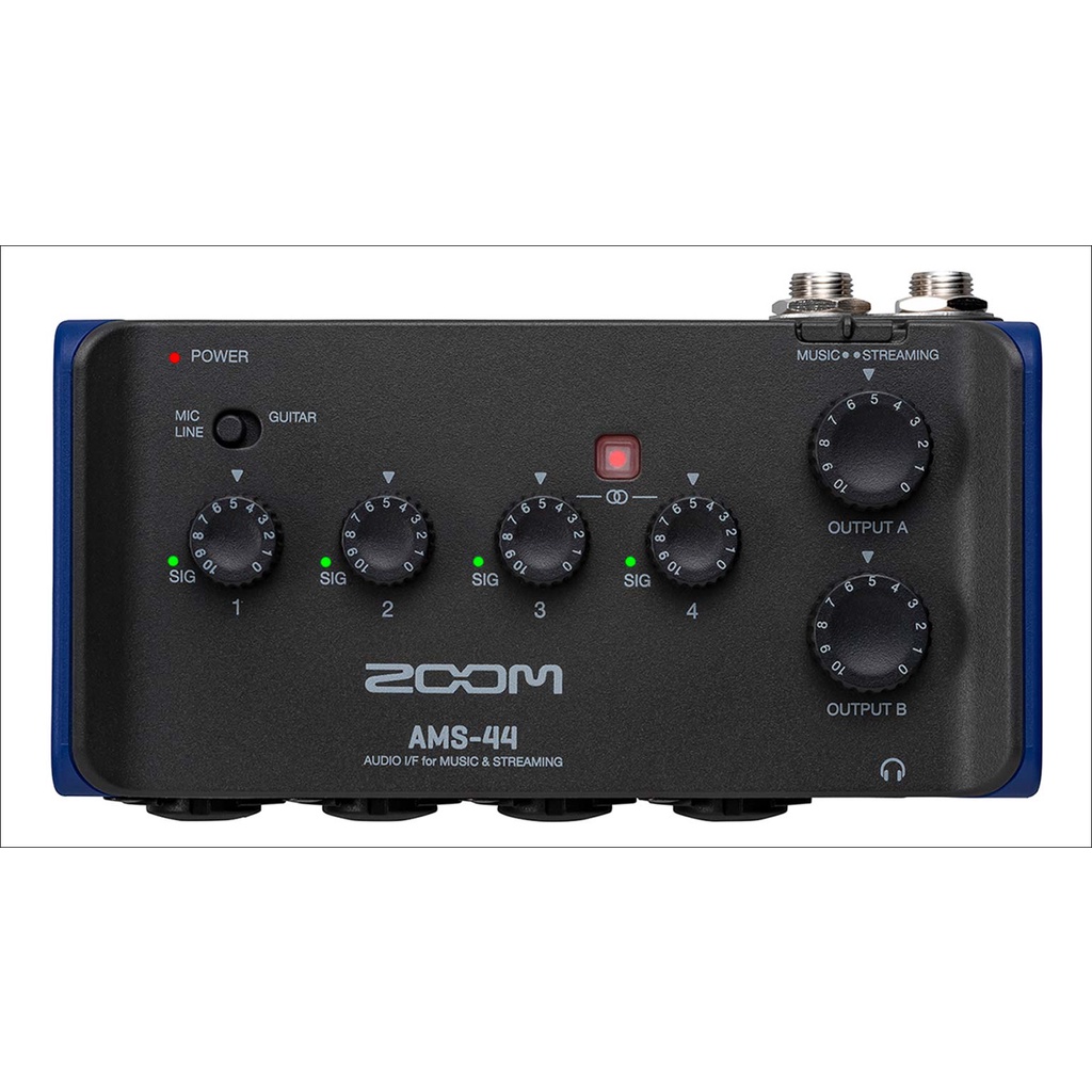 Zoom AMS44 Audio Interface 4-in 4-out 4 Preamps 24bit 96kHz AD/DA ศูนย์ไทยรับประกัน 1 ปี