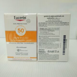 Eucerin ยูเซอรีนซันฟลูอิดSPF50PA+++50ml