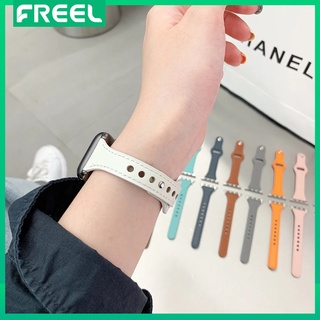 Freel สายนาฬิกาข้อมือหนัง แบบบาง สําหรับ Apple Watch Band 7 6 SE 5 4 3 44 มม. 42 มม. 40 มม. 38 มม.