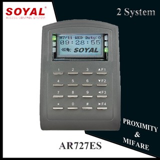 SOYAL AR727ES(เครื่องอ่านบัตรAR727ES 2ระบบพร้อมอุปกรณ์เสริม)