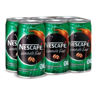 Nescafe Espresso Roasted Instant Coffee 180ml x 6 Cans