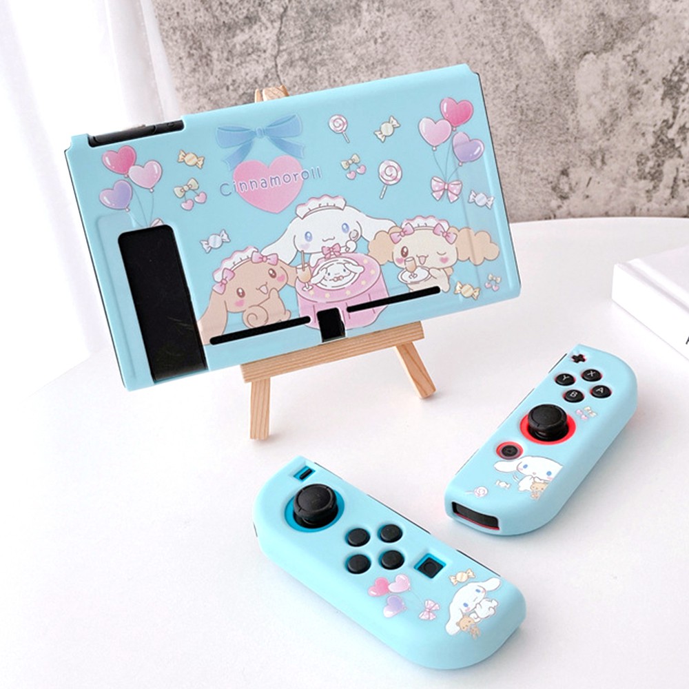 For Nintendo Switch Case Bear Cartoon Cute Blue Fairy League Soft Tpu Cover Back Girp Shell For Nintendo Switch Accessor ราคาท ด ท ส ด