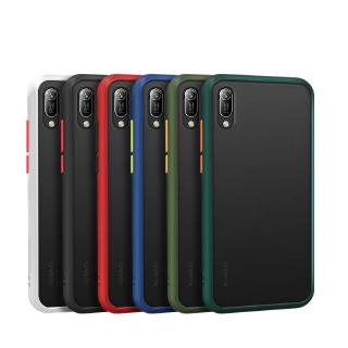 เคสโทรศัพท์มือถือซิลิโคน ขอบสี กันกระแทก สําหรับ Huawei Y 6 Pro 2019