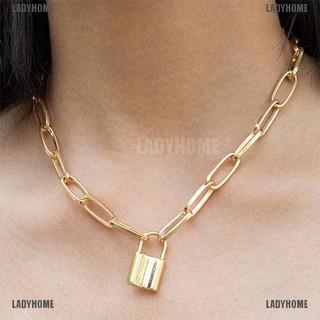 【Ladyhome】สร้อยคอโซ่ยาว จี้แม่กุญแจ สไตล์ฮิปฮอป พังก์ สําหรับผู้หญิง และผู้ชาย