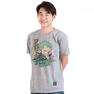 ROUND คอลูกเรือDextreme เสื้อยืดวันพีซ ลาย SD ZORO 2-4XL