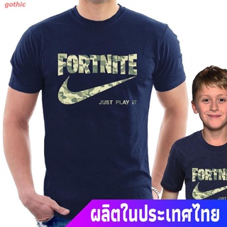 gothic เสื้อยืดแขนสั้น Fortnite “Just Play It Battle Royaie Inspired Adults G16 Mens T-Shirt Christmas Gift ONpr Popula