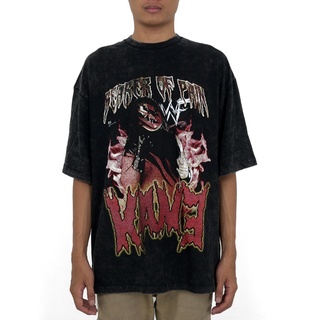 เสื้อยืด พิมพ์ลาย TOXIC 1805 WWE KANE SAND WASH