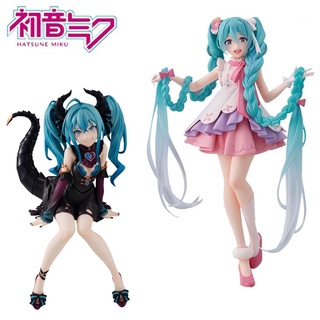 ใหม่ ฟิกเกอร์ PVC รูปอนิเมะ Hatsune Miku Little Devil Miku Kawaii Noodle Stopper ขนาด 15 ซม. 2022 ของเล่นสําหรับเด็กผู้ชาย ผู้หญิง