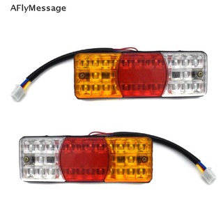 Aflym ไฟเลี้ยว ไฟเบรก LED กันน้ํา 12V 3 สี สําหรับรถจักรยานยนต์