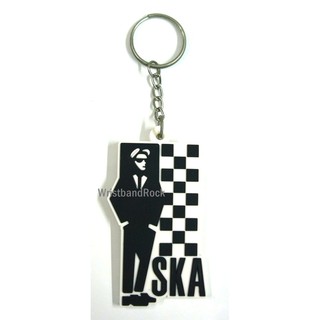 SKA-P พวงกุญแจ ยาง พรีเมี่ยม  พังค์ แทรช ร็อค พร้อมส่ง SKA223