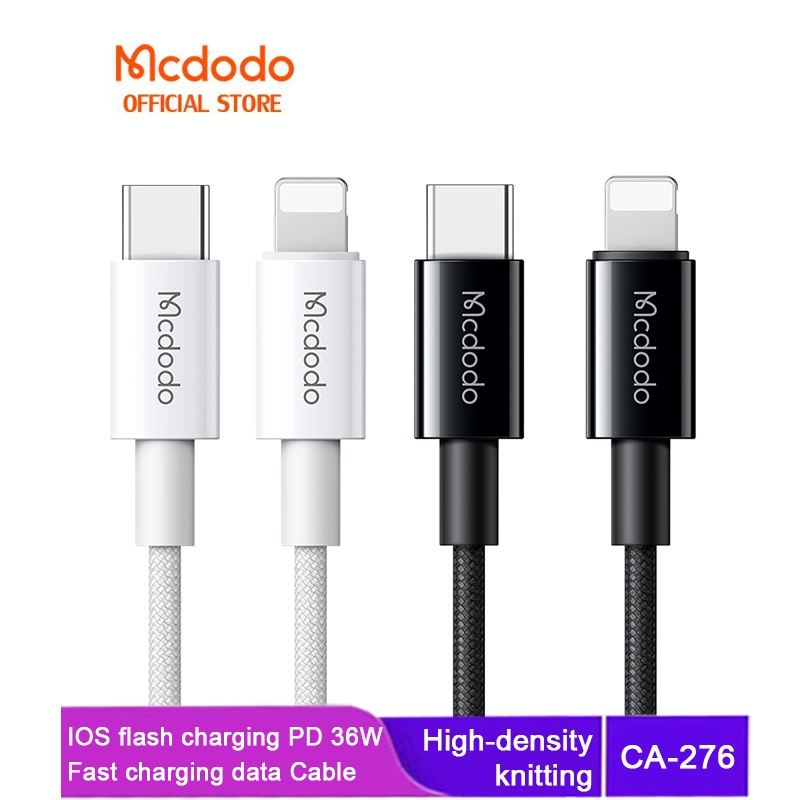 Mcdodo สายชาร์จ Type-C เป็น Lighting Cable 36W PD ชาร์จเร็ว สําหรับ IPhone 14 Pro Max 13 12 11 Pro Max XS 12 Macbook Pro CA-276