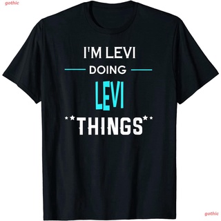 เสื้อยืดกีฬา Im Levi Doing Levi Things Funny First Name T-Shirt Short sleeve T-shirts