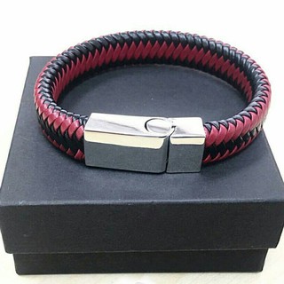 nn_braceletสายรัดข้อมือ RASTACLAT รหัส 096 กำไลหนังถักสีดำ งานตัวนี้เรียบหรูแต่ดูดีมากกกกกกค่ะ