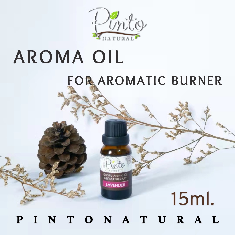 (กลิ่นมาใหม่) Pinto Natural น้ำมันหอมระเหยสำหรับใส่เตาตะเกียงสูตรเข้มข้น 15ml. (รวมกลิ่น) Aroma Oil 