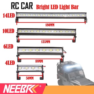 แถบไฟ LED ติดหลังคารถยนต์ และสวิตช์ 3ch สําหรับรถไต่หินบังคับ 1/10 D90 Axial SCX10 SCX24 Jeep Wrangler JK Rubicon Body