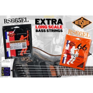 สายเบส Rotosound Stainless Steel Extra Long Scale (RS66EL 4 สาย / RS665EL 5 สาย) Made In England