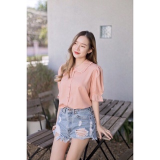 Numshabrand - เสื้อเชิ้ตคอบัว