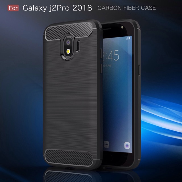 เคส Samsung J250F J2 Pro Brushed Carbon TPU