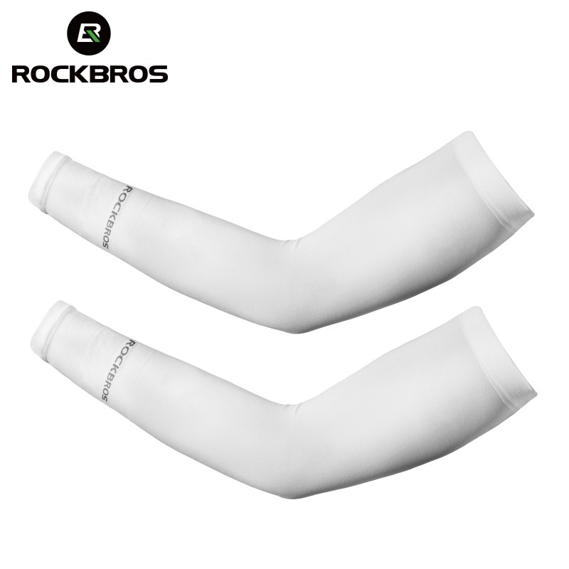 【TH Delivery】ROCKBROS ปลอกแขน ผ้าเรยอน กันแดด ป้องกันรังสียูวี สําหรับขี่จักรยาน เล่นกีฬา ตกปลา วอลเลย์บอล กลางแจ้ง