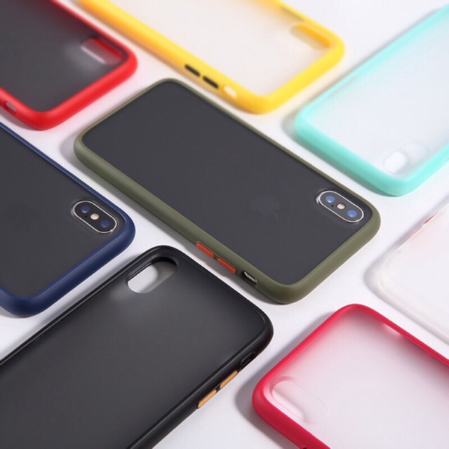 เคส iPhone ขอบสีหลังด้าน iPhone ix/ixr/is max/i11/i11Pro/i11Pro max