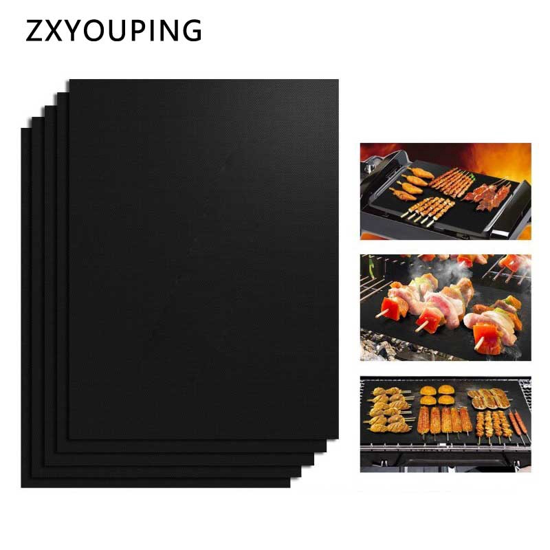Barbecue Mat Grill Mat Set Non-stick Baking Mats Works on Gas Charcoal Electric Grill and More Barbecue Tools