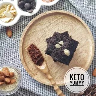 บราวนี่ ขนมคีโต 100000% Brownie Keto เบาหวาน,เด็กแพ้กลูเตน ทานได้