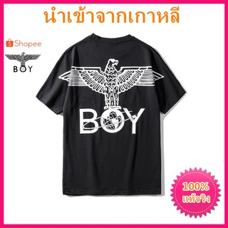แท้จริง BoyLondon ยาวนำเข้าเสื้อยืดแขนสั้นม้าล่อเสื้อยืดผู้หญิงเสื้อยืดผ้าฝ้ายสตรีสตรี