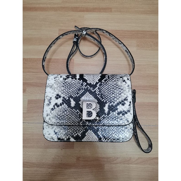 Balenciaga B small Pyton bag [Used]