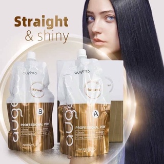 Augeas น้ำยายืดผมสกัดจากข้าวสาลี 800ml.X2