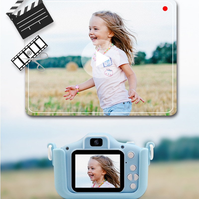 Cartoon Cat Kids Camera SLR Motion Camera Toy 2000W Pixels HD ...