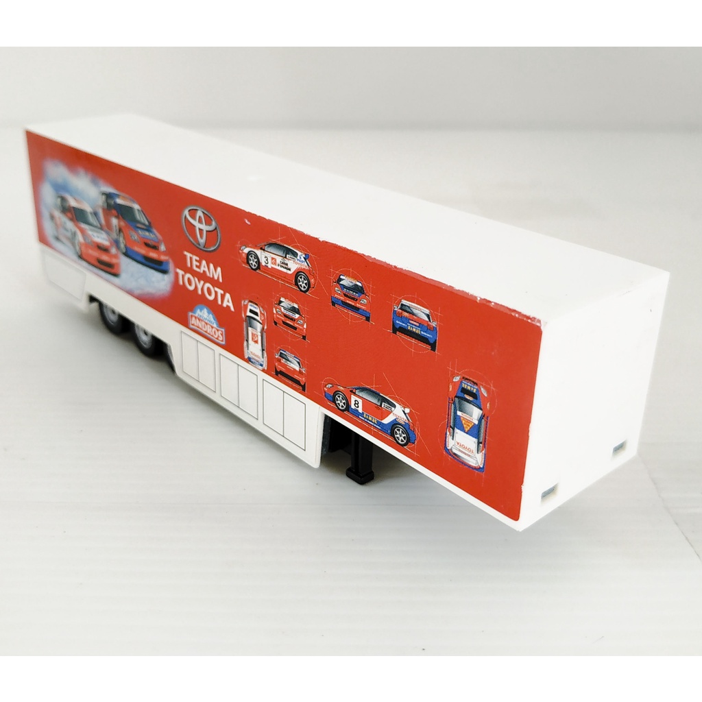 Majorette Truck - Toyota Corolla Racing Team Container - Red Color /scale 1/87 (6.2") no Package