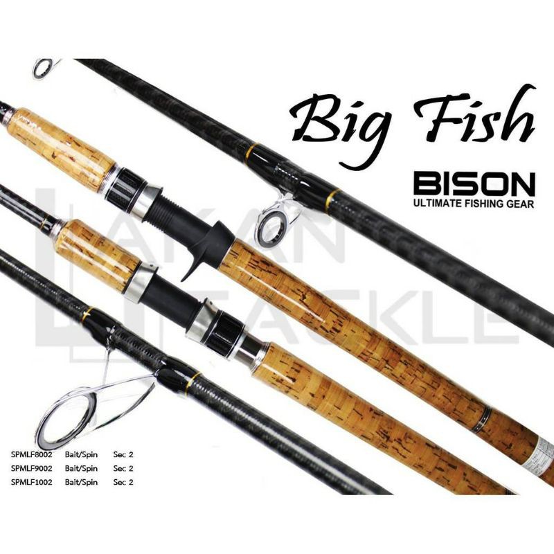 😚😚😚คัน Bison Big fish 10 ฟุต 2 ท่อน เบท/สปิน เวท 40-120g   งามแต๊ๆจ้า 😛😛😛