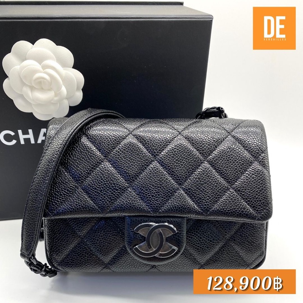 กระเป๋าสะพาย New Chanel mini 7"" Square holo298 Full set อปก ครบ   Seller SKUs : GN1245A