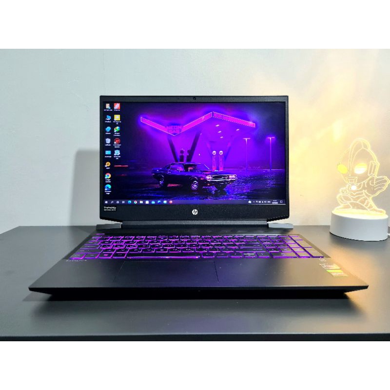 Notebook Gaming HP Pavilion Ryzen 7 การ์ดจอ Gtx 1660ti 6GB เล่นเกมลื่นๆ จบในเครื่องนี้ (สินค้ามือสอง