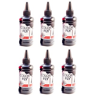 ColorFly หมึกเติม canon เกรดAAA สีดำ 100ml. *pack 6ขวด(black)