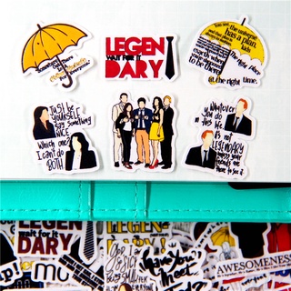 ★★★ สติกเกอร์ ลาย How I Met Your Mother Q-2 Diary สําหรับติดตกแต่งไดอารี่ ★★★ สติกเกอร์ตกแต่งอัลบั้มแฟชั่น DIY 48 ชิ้น / ชุด