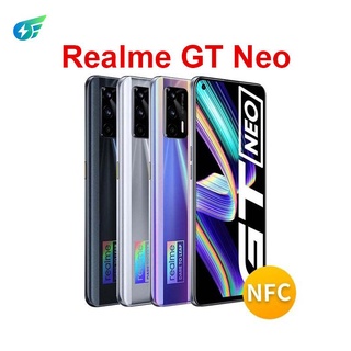 โทรศัพท์มือถือ realme GT Neo 5G MTK Dimensity 1200 120Hz หน้าจอ Super AMOLED 50W Flash Charge Celular 64MP SK2103