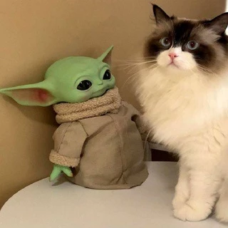 ตุ๊กตาฟิกเกอร์ Star Wars Yoda The Grogu Pvc ขนาด 28 ซม. ของเล่นสําหรับเด็ก